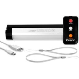Lampe Bivouac Delphin LightBAR UC avec télécommande 5700K 2000mAH Beige, Black, Brown, Orange 5700K 2000mAH