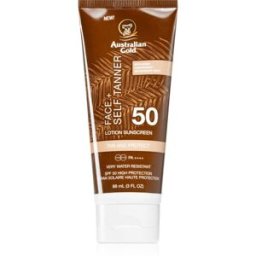 Australian Gold Face + Self Tanner crème auto-bronzante visage SPF 50 88 ml