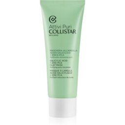 Collistar Attivi Puri Salicylic Acid + Zinc Clay Mask masque à l'argile à l'acide hyaluronique 75 ml