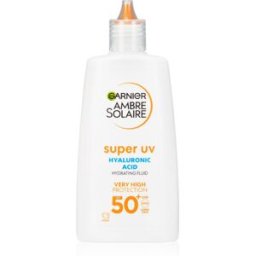 Garnier Ambre Solaire Super UV Hyaluronic Acid fluide léger protecteur pour un effet naturel SPF 50+ 40 ml