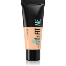 MAYBELLINE NEW YORK Fit Me! Matte+Poreless fond de teint matifiant pour peaux normales à grasses teinte 115 Ivory 30 ml