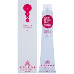 Kallos KJMN Professional Cream Hair Colour Keratin & Argan Oil coloration cheveux à la kératine et huile d'argan teinte 8.1 Light Ash Blond 100 ml