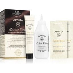 Apivita My Color Elixir coloration cheveux sans ammoniaque teinte 5.35 Light Brown Gold Mahogany 1 pcs