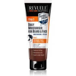 Revuele Men Care Solutions Barber Salon crème hydratante visage et barbe 80 ml