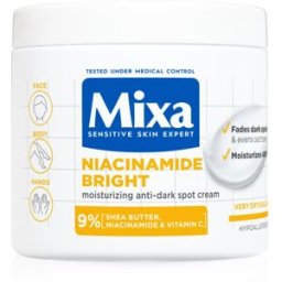 Mixa Niacinamide Bright crème hydratation intense anti-taches brunes 400 ml