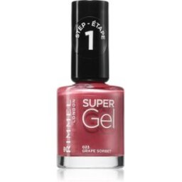 Rimmel Super Gel vernis à ongles gel sans lampe UV/LED teinte 023 Grape Sorbet 12 ml