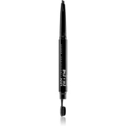 NYX Professional Makeup Fill & Fluff pommade-gel sourcils en crayon teinte 08 - Black 0,2 g
