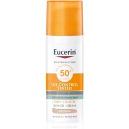 Eucerin Sun Oil Control Tinted Crème gel solaire SPF 50+ teinte Medium 50 ml