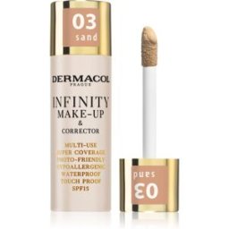 Dermacol Infinity fond de teint haute couvrance SPF 15 teinte 03 Sand 20 g