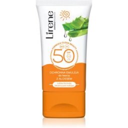 Lirene Sun care émulsion de jour protectrice visage et décolleté aloe vera spf 50 50 ml