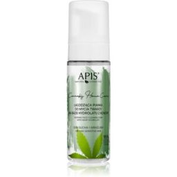 Apis Natural Cosmetics Cannabis Home Care mousse nettoyante pour peaux sèches à sensibles 150 ml