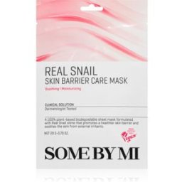 Some By Mi Clinical Solution Snail Skin Barrier Care Mask masque raffermissant en tissu pour la régénération de la peau 20 g