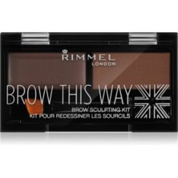 Rimmel Brow This Way palette sourcils teinte 003 Dark Brown 1,3 g