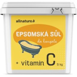 Allnature Epsom salt + vitamín C sel de bain à la vitamine C 5000 g