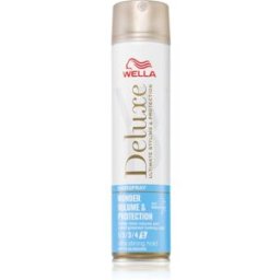 Wella Deluxe Wonder Volume & Protection laque cheveux fixation extra forte pour donner du volume et de la brillance 250 ml
