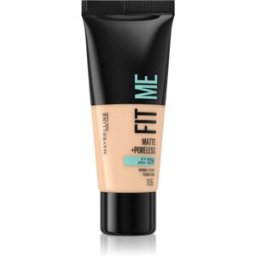 MAYBELLINE NEW YORK Fit Me! Matte+Poreless fond de teint matifiant pour peaux normales à grasses teinte 105 Natural Ivory 30 ml