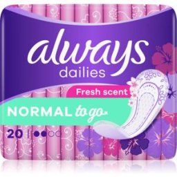 Always Dailies Normal To Go Fresh protège-slips 20 pcs