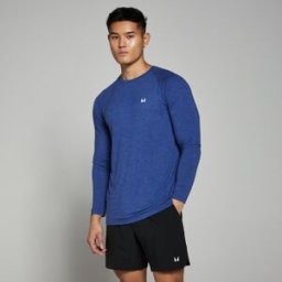 Haut à manches longues MP Performance pour hommes – Bleu cobalt chiné - XS