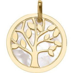 Mon Premier Bijou Médaille Arbre de vie - Or jaune 9ct & nacre