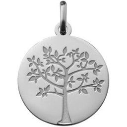 Mon Premier Bijou Médaille Arbre de vie printanier - Argent massif