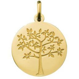 Mon Premier Bijou Médaille Arbre de vie printanier - Or jaune 18ct