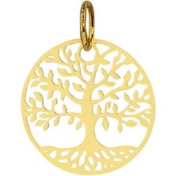 Mon Premier Bijou Médaille Arbre de vie luxuriant - Or jaune 18ct