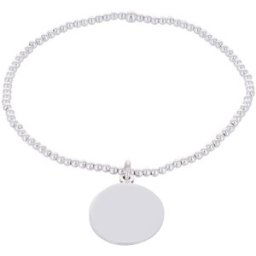 Mon Premier Bijou Bracelet boules et médailles - Argent massif