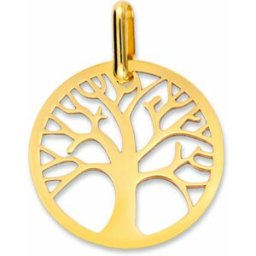 Mon Premier Bijou Médaille Arbre de vie ajourée - Or jaune 9ct