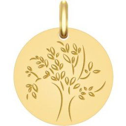 Mon Premier Bijou Médaille Arbre de vie captivant - Or jaune 9ct