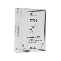 Lhbeauty Savon au Lait de Chèvre Bio Huile d'Arbre à Thé Aloe Vera et Beurre de Karité - Pain 100 g