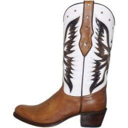 Bottes Sendra boots Santiags femme Debora Ref 65322 Marron Blanc Blanc