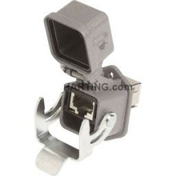 Embase RJ45 Han® 3A Harting Han® 3 A RJ45 09452151562 gris Contenu: 1 pc(s)