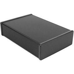 Hammond Electronics 1455U2801BK Boîtier universel 280 x 191 x 66 aluminium extrudé noir (anodisé) 1 pc(s)