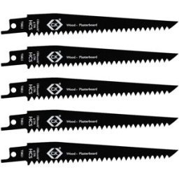 C.K T0821 Lames de scie sabre 6 tpi, lot de 5 Longueur lame de scie 150 mm 5 pc(s)