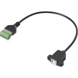 Renkforce USB 2.0 Câble adaptateur [1x USB 2.0 type B femelle - 1x Raccordement par serrage] RF-6443972 30 cm gaine en PVC