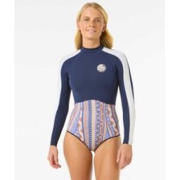 Rip Curl Combinaison G Bomb Zip Dos Manches Longues Good 1.5mm Navy 10 female