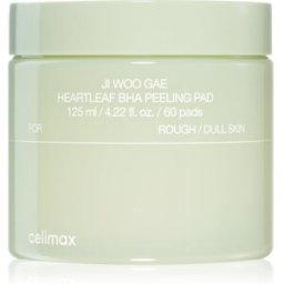 celimax Ji Woo Gae Heartleaf BHA Peeling Pad patchs exfoliants avec effets apaisants 60 pcs