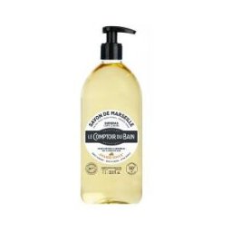 Le Comptoir du Bain Savon de Marseille Surgras à l'Amande Douce 1 L - Flacon-Pompe 1000 ml