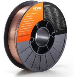 VEVOR Fil de Soudage 0,8 mm 5 kg Fil de Soudure MIG ER70S-6 Bobine Fil à Souder Solide Acier Doux 200 mm Résistance Traction 490-670 MPa Alimentation Lisse Joints Soudure Solides pour Machine à Souder