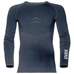 uvex T-shirt à manches longues pour hommes, M/L, noir