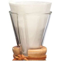 Filtres en papier non pliés Chemex Half Moon, 100 pcs. (pour cafetières Chemex 3 tasses)