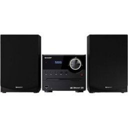 Sharp XL-B517D Chaîne stéréo Bluetooth, AUX, DAB+, USB, FM, avec télécommande 45 W noir, bois