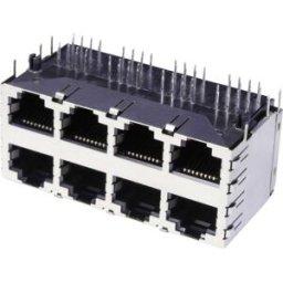Multiport à 2 étages 8x RJ45 econ connect 3022S4 RJ45 embase femelle horizontale Pôle: 8 métal 1 pc(s)