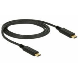 Delock Câble USB-C USB-C® mâle, USB-C® mâle 1.00 m noir 85531
