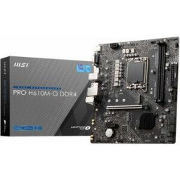 MSI PRO H610M-G DDR4 Carte mère Socket (PC) Intel® 1700 Facteur de forme (détails) Micro-ATX Chipset de la carte mère Intel® H610