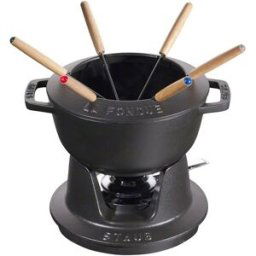 STAUB Set à fondue Staub 1,65 l noir
