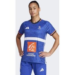adidas Performance - RÃ©plique du maillot de l'Ã©quipe de France de handball - Bleu semi-lucide Bleu L female