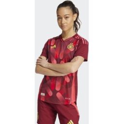adidas Performance - Allemagne Ã©quipe fÃ©minine - Maillot extÃ©rieur 25 authentique - Bordeaux universitÃ© Ã©quipe 2-Rouge Rouge S female