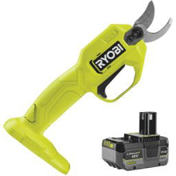 Sécateur de taille à batterie RYOBI RY18SCA-0 18V - Avec de 18V/4 ah