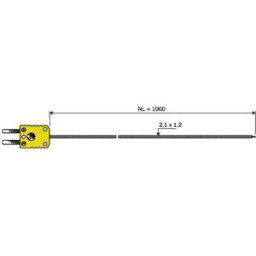 Sonde aérienne B + B Thermo-Technik 0644 1402-30 -50 à +400 °C sonde: K étalonné dusine (sans certificat) 1 pc(s)
